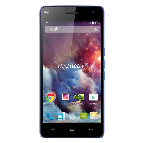 Smartphone Wiko Highway 16 Go 4G , Bleu Electrique