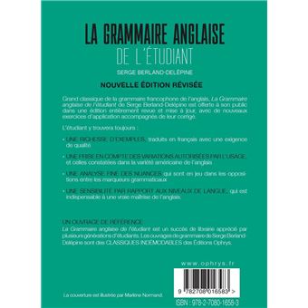 La grammaire anglaise de l’étudiant