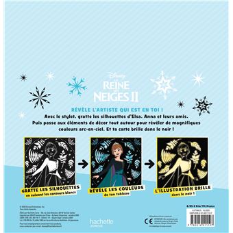 LA REINE DES NEIGES 2 - Les Ateliers Disney - Cartes à gratter phosphorescentes - Disney