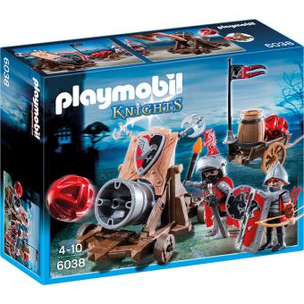 Chevalier Playmobil et son canon