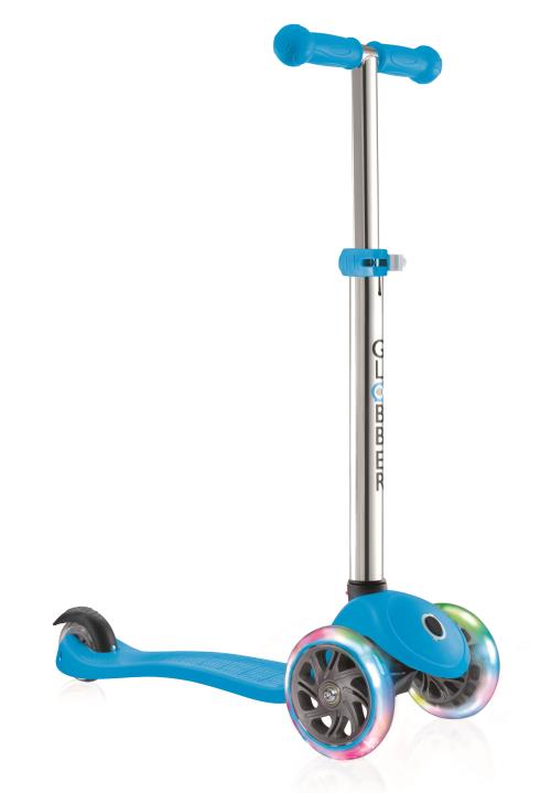 Trottinette 3 roues Globber Primo Lights Bleue