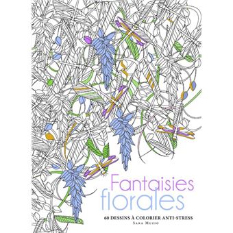 Fantaisies florales - 60 dessins à colorier