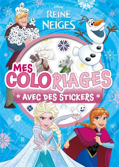 REINE DES NEIGES - Mes coloriages avec stickers