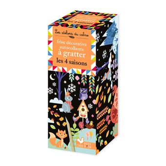 Frise décorative autocollante à gratter les 4 saisons