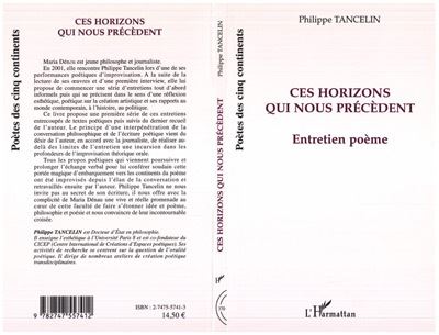 Ces horizons qui nous précédent