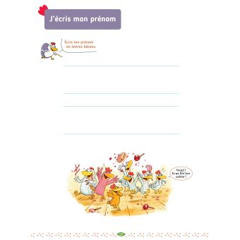 Cocorico je sais lire ! - Cahier de graphisme avec les P'tites Poules pour droitier et gaucher