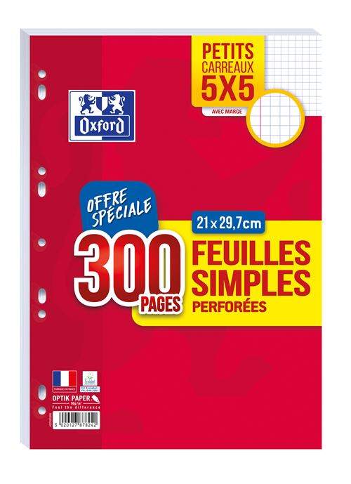 OXFORD RDC0 ETUI 200+100P FEUIL A4 Q5
