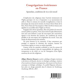 Congrégations ivoiriennes en France