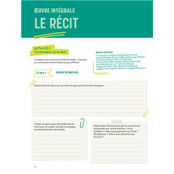 Mon journal de lecture - Lire avec plaisir et réussir le bac de français