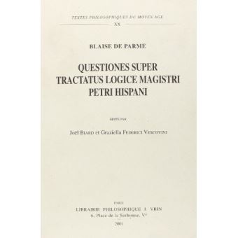 Questiones super tractatus logice magistri Petri Hispani