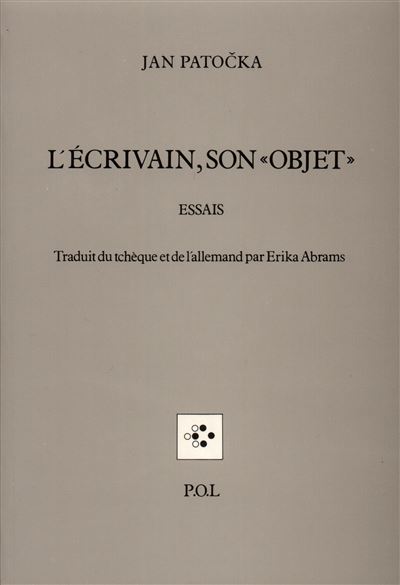 L'Écrivain, son objet - Jan Patocka - (donnée non spécifiée)