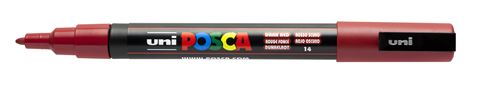 POSCA MARQUEUR PC3M ROUGE FONCE