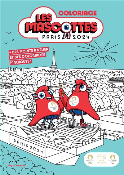 Coloriage Mascotte Paris 2024 - broché - Collectif, Livre tous les livres à la Fnac