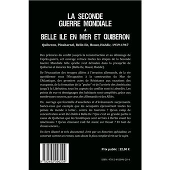 La seconde Guerre Mondiale à Belle Île en Mer et Quiberon