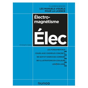 Electromagnétisme - Cours avec exemples concrets, QCM, exercices corrigés