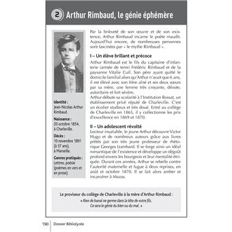 BiblioLycée - Cahiers de Douai (Rimbaud) | Hachette Éducation - Enseignants