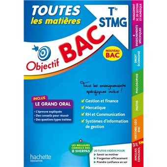 Objectif Bac 2021 Toutes Les Matieres Term Stmg Broche Collectif Achat Livre Ou Ebook Fnac