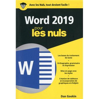 Word 2019 Poche Pour les Nuls
