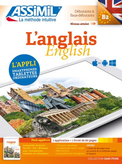 Pack app-livre anglais débutant, faux débutant