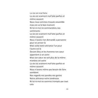 L'obscurité de ma vie