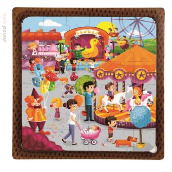 Image Vectorielle Mélanger Et Assortir Le Puzzle De La Fête Des