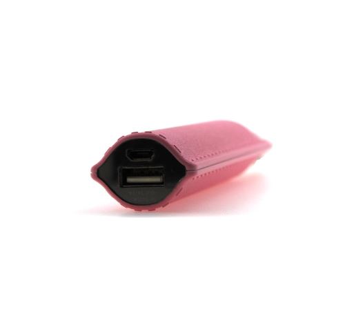 B2B POWERBANK LEATHER COLOR 2600MAH PINK