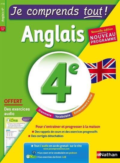 Je comprends tout 4ème anglais
