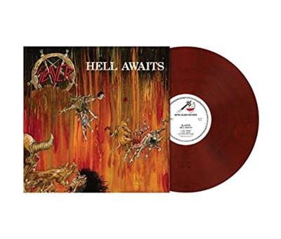 Hell Awaits Vinyle Rouge Marbré