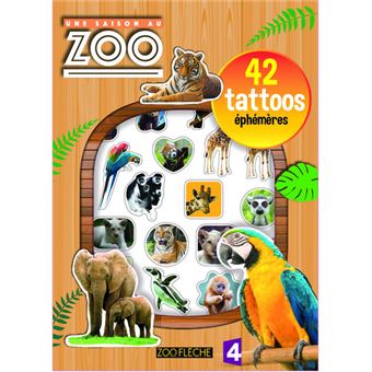 Une Saison au zoo - 42 tattoos éphémères