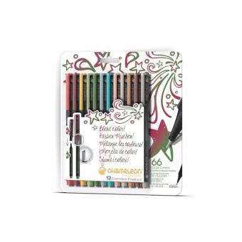 12 Stylos Chameleon Pointe extra fine couleurs Design