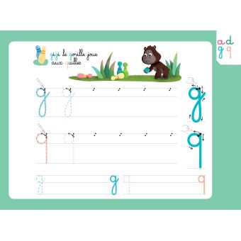 Les livres-ardoises - Mes lettres rugueuses Montessori pour gaucher