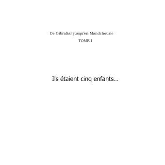 Ils étaient cinq enfants...