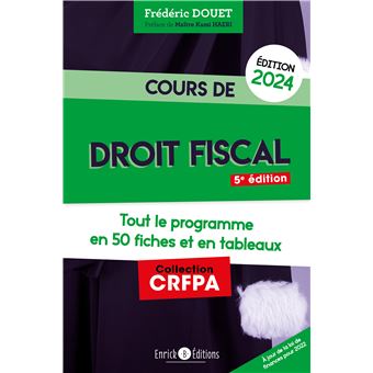 Cours de droit fiscal 2024