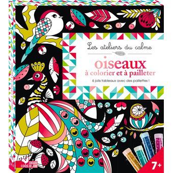 Tableau à pailleter oiseaux