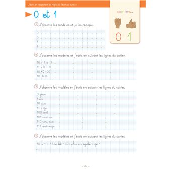 Mon cahier d'écriture CE1