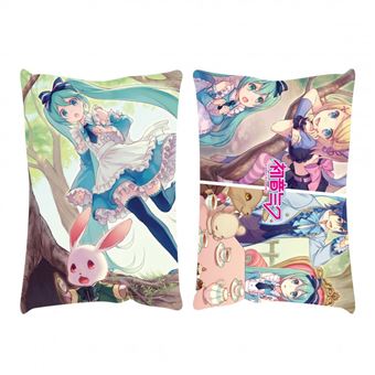 Figurine 10874 Miku Hatsune Coussin Rectangulaire Miku In Wonderland