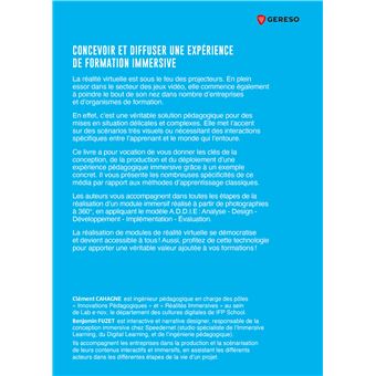 Concevoir et diffuser une expérience de formation immersive