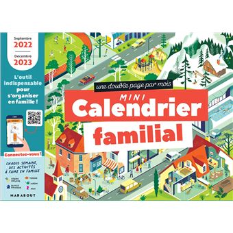 Calendrier Septembre Decembre 2023 Mini Calendrier Mensuel De La Famille - Septembre 2022- Décembre 2023 -  Dernier Livre De Collectif - Précommande & Date De Sortie | Fnac