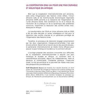 La coopération ONU-UA pour une paix durable et holistique en Afrique