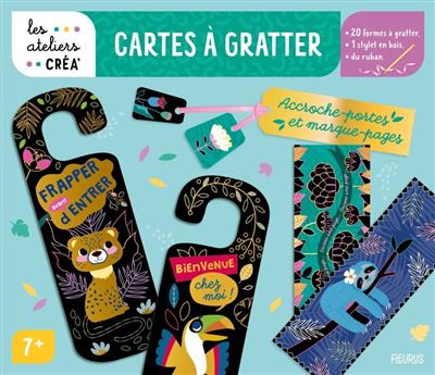 Cartes à gratter. Accroche-portes et marque-pages - Charlie Pop - (donnée non spécifiée)