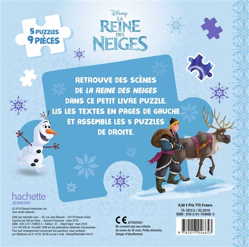 LA REINE DES NEIGES 2 - Mon Petit Livre Puzzle - 5 puzzles 9