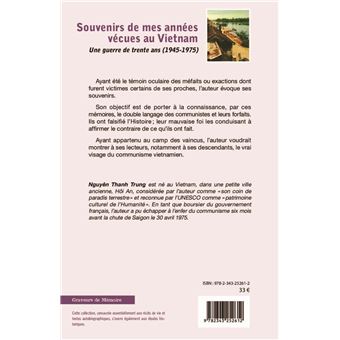 Souvenirs de mes années vécues au Vietnam