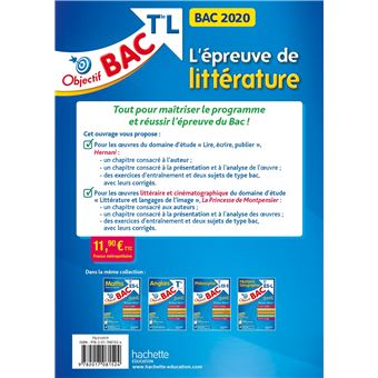 Objectif Bac 2020 Epreuve De Littérature Term L
