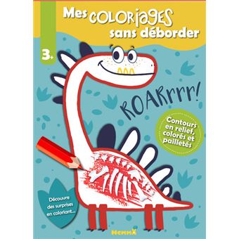 Mes coloriages sans déborder (Dinosaures)