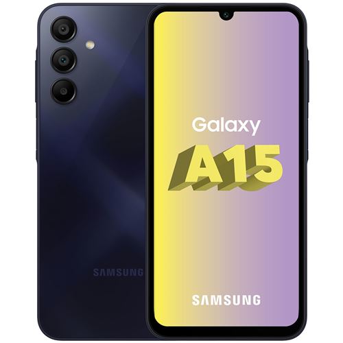 Smartphone Samsung Galaxy A15 Double nano SIM 128 Go 6.5 Brave Black - Proximus Pack