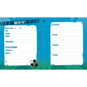Cahier de textes Football