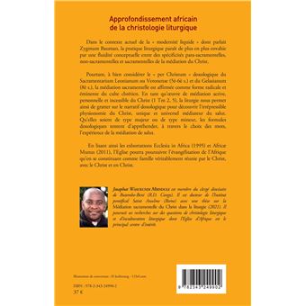 Approfondissement africain de la christologie liturgique