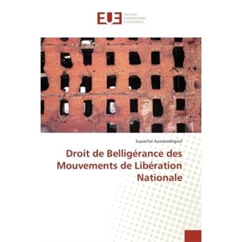 Droit de Belligérance des Mouvements de Libération Nationale - 1