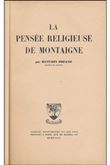 La pensée religieuse de Montaigne