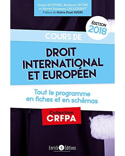 Cours de droit international et européen